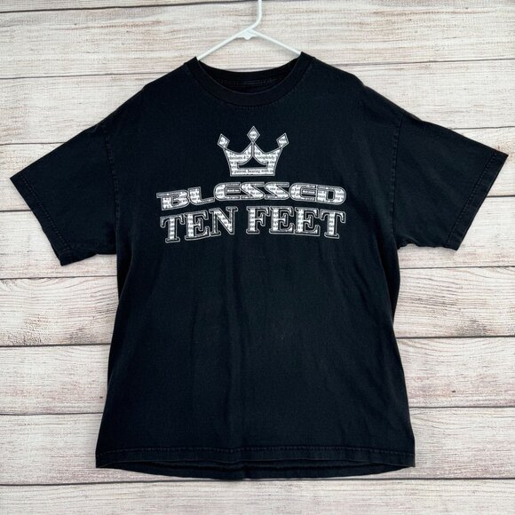 Blessed Brand Ten Feet Someday Logo T-Shirt‎ Adult Size XL Black - Picture 1 of 8